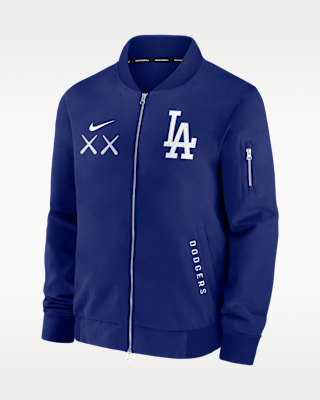 Los Angeles Dodgers Dugout Men's Nike x KAWS MLB Full-Zip Bomber